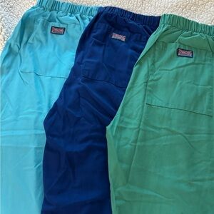 Bundle Cherokee Scrub Pants - Flare leg - Royal Blue, Seafoam Green, Teal